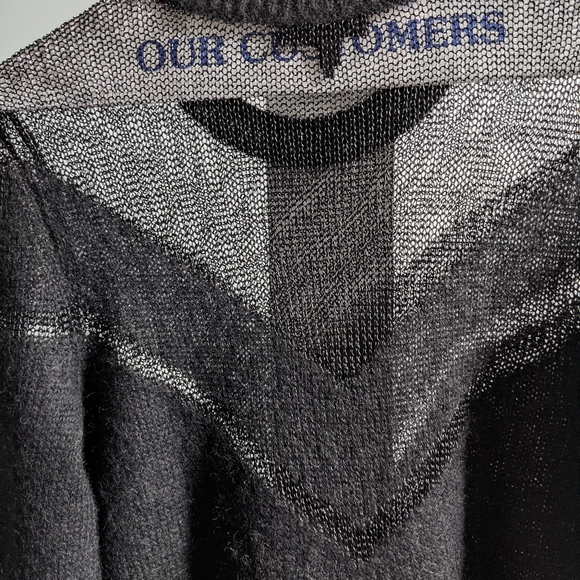Rag & Bone black wool sweater with sheer detail - Picture 9 of 13